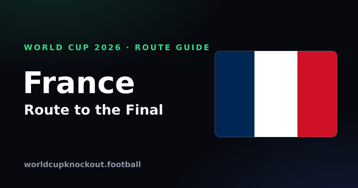 Paris Rout Football France’s Route to the 2026 World Cup Final — Knockout Bracket Path